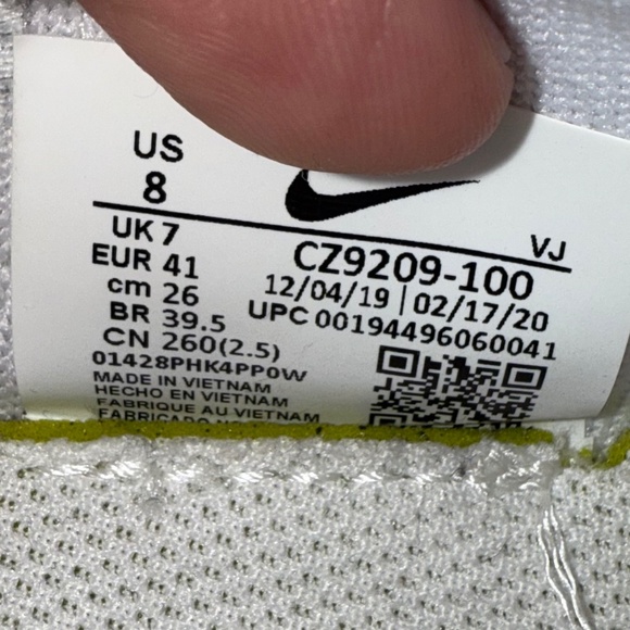 Nike | Renew Run White Gum Men's Sneakers | Size 8 - Picture 6 of 10